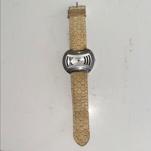 Tan Leather Strap Watch